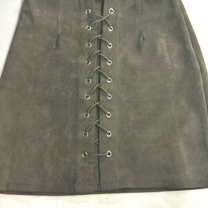 Olive green miniskirt